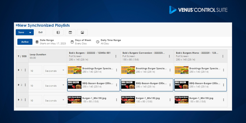 Coordinate a Visual Symphony by using Synchronized Playlist for Multi-Display Content!