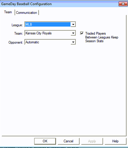 GameDay Configuration