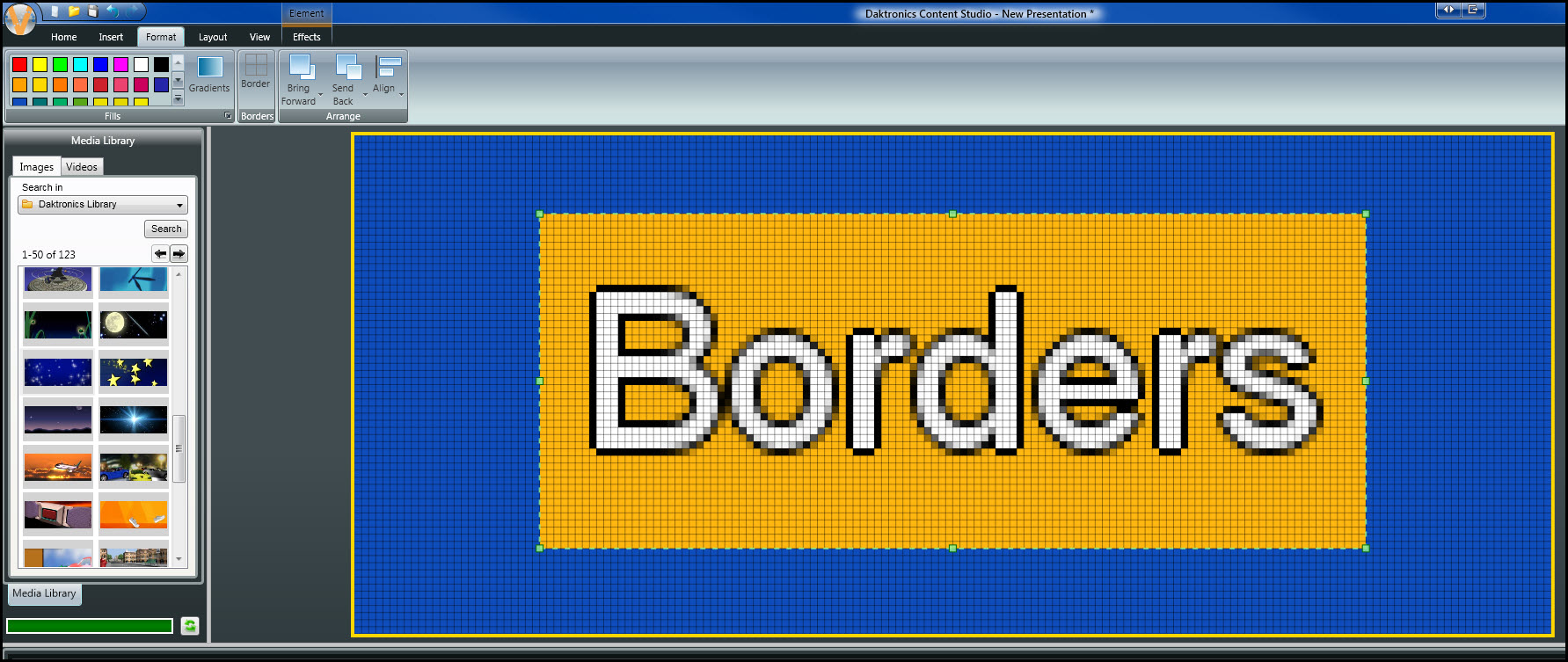 Borders Step 1